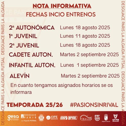cartel fechas inicio